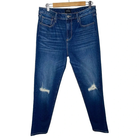 DRIFTWOOD Gizelle Girlfriend Skinny Jeans Destructed Distressed Size 30 - Picture 4 of 16